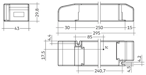 100W 24V SC SNC ESSENCE Constant Voltage LED Driver 87500666  Tridonic LC